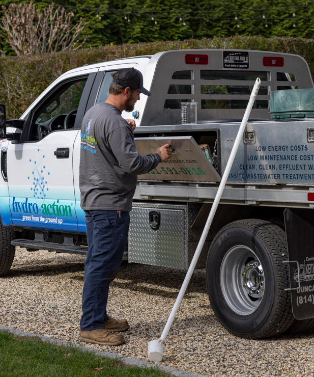 Wastewater Works service truck