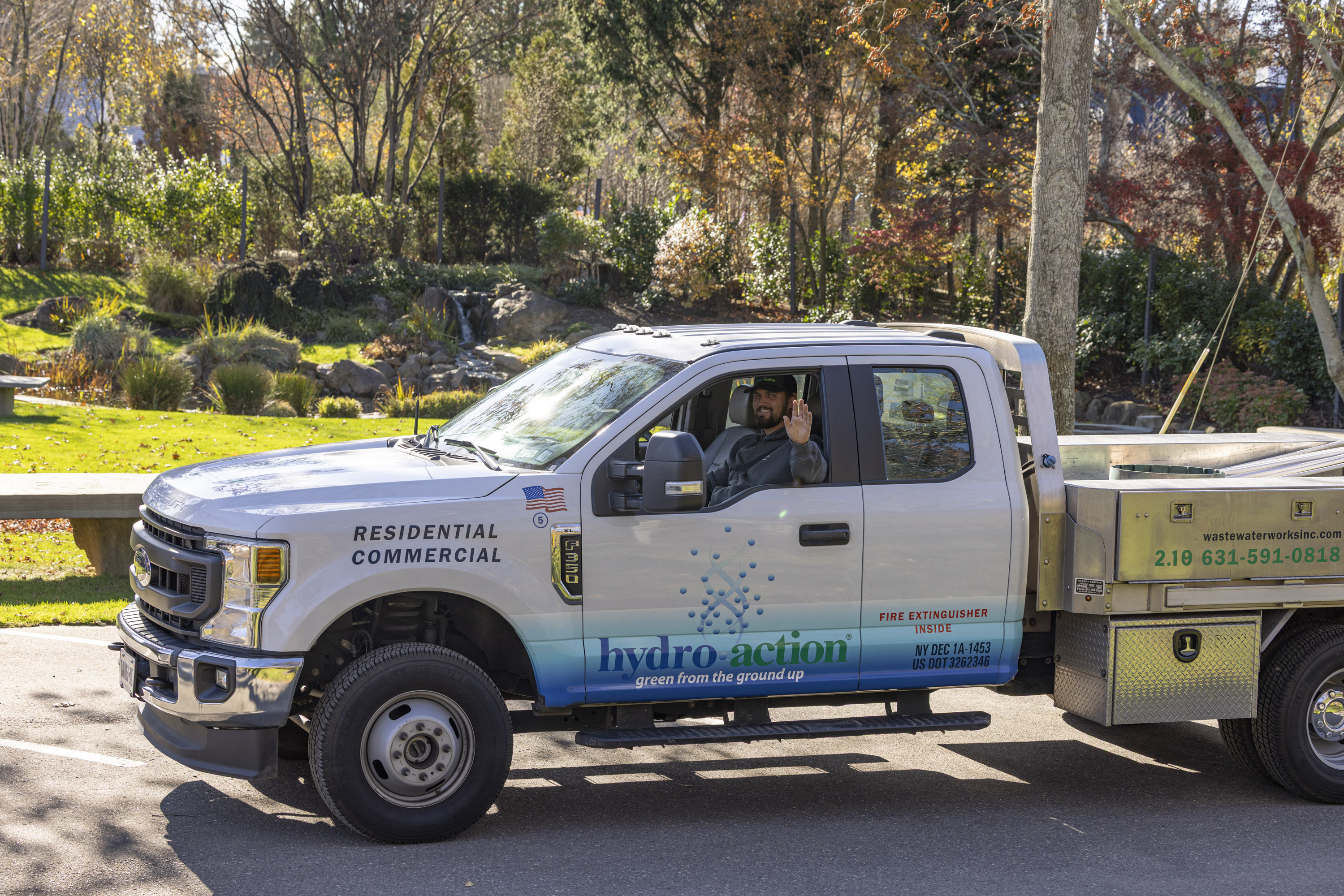 Wastewater Works service truck